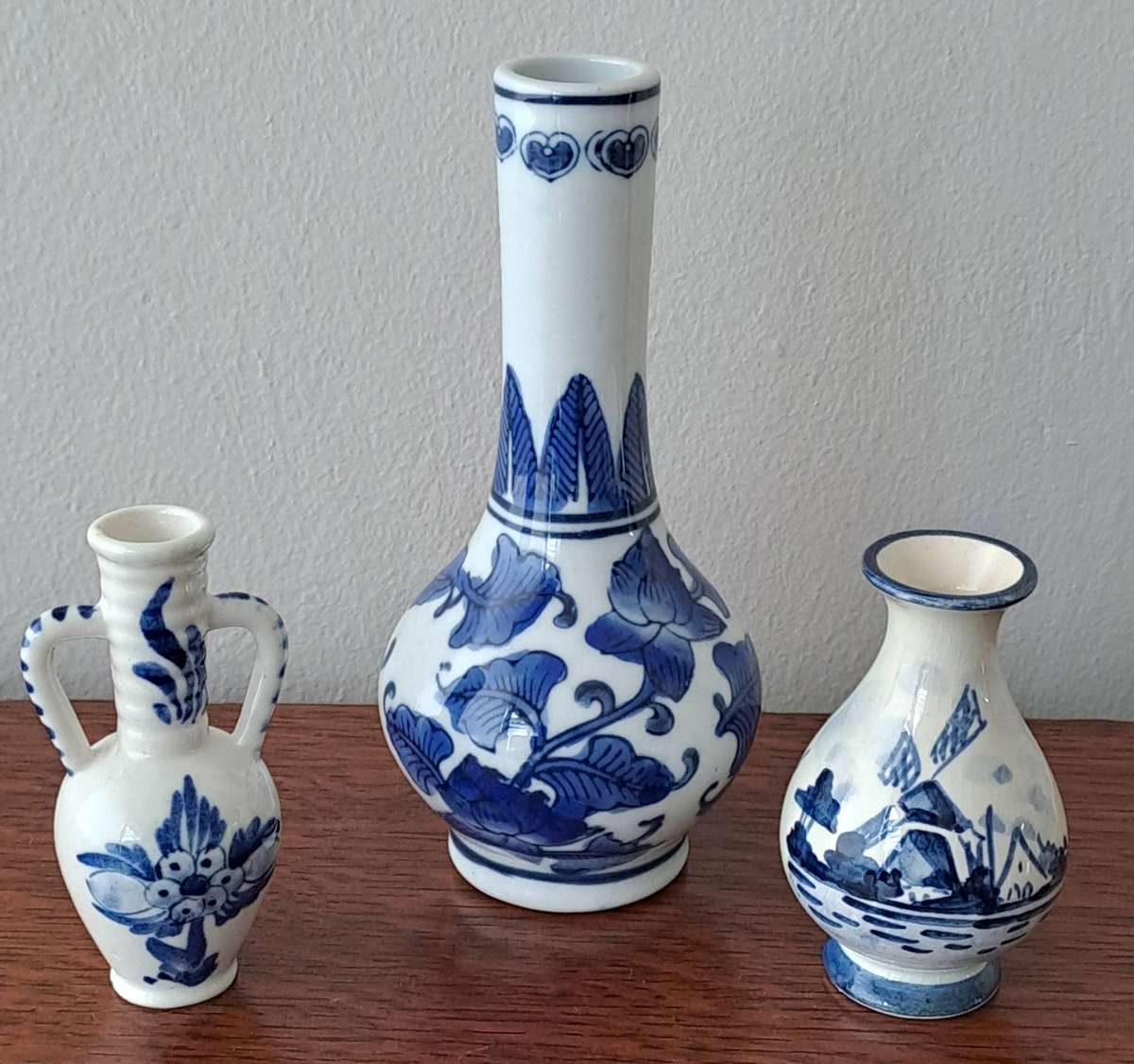 Assorted Blue and White Vases