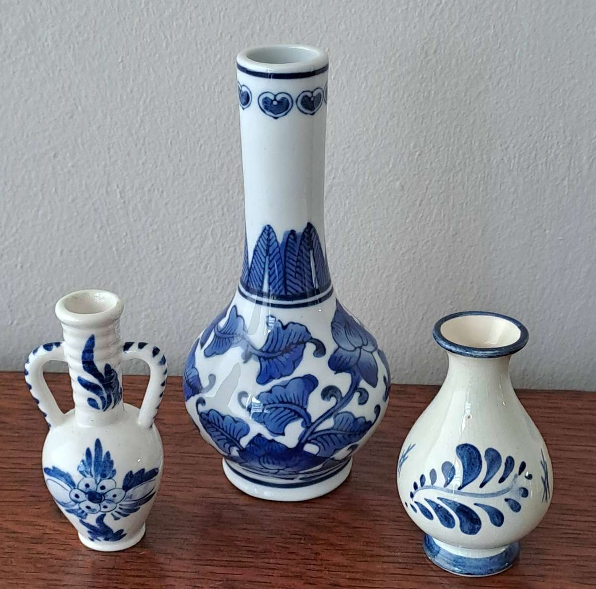 Assorted Blue and White Vases