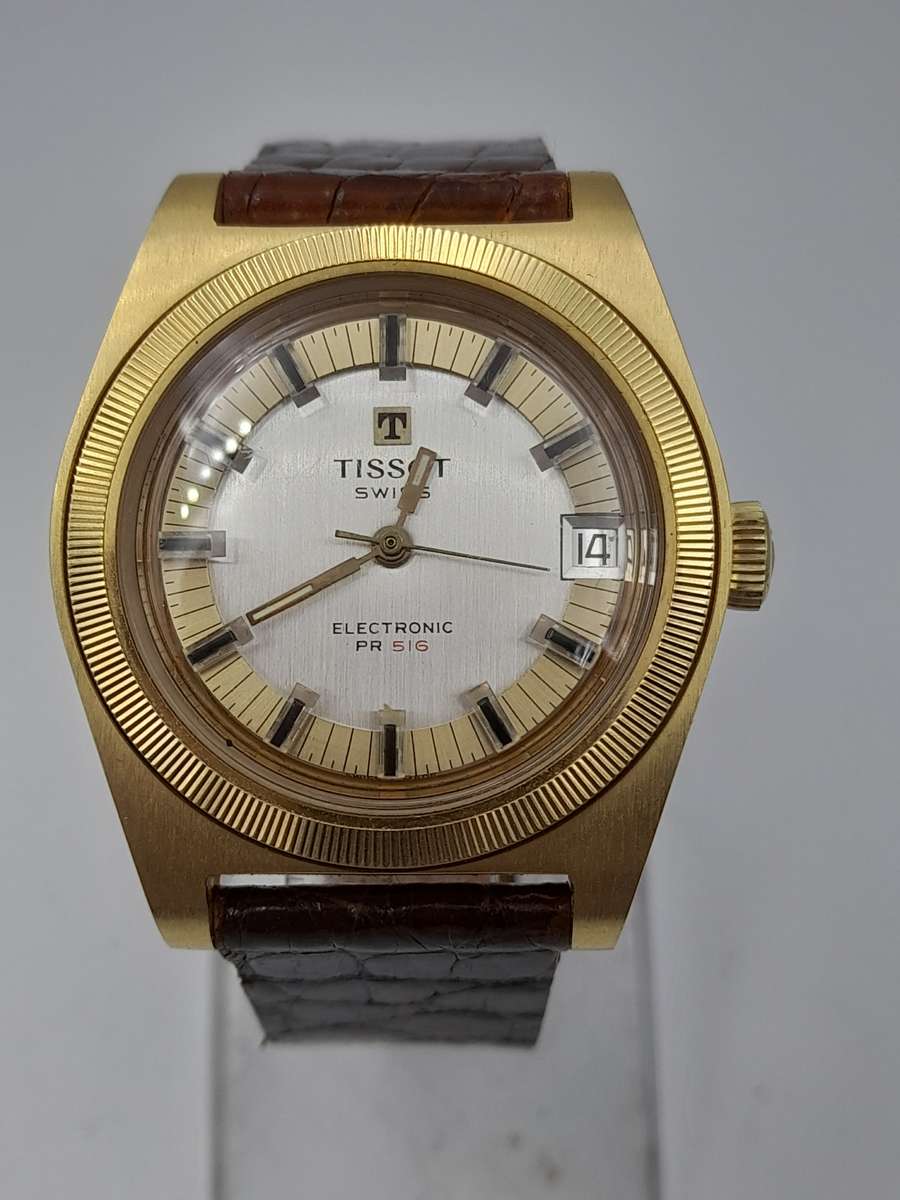 Tissot electronic PR516 WORKING 36mm ex crown 43mm lug to lug NEW OLD STOCK