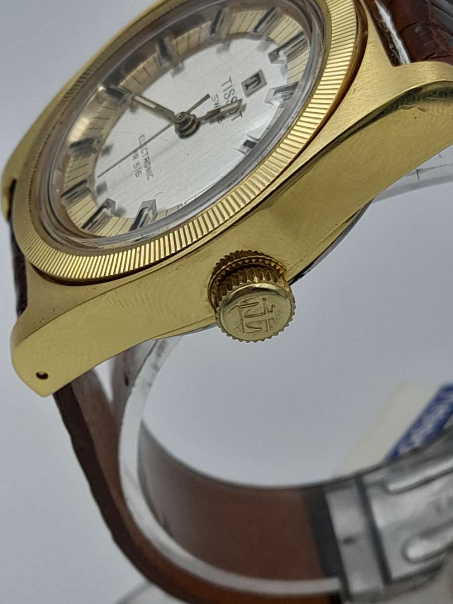 Tissot electronic PR516 WORKING 36mm ex crown 43mm lug to lug NEW OLD STOCK