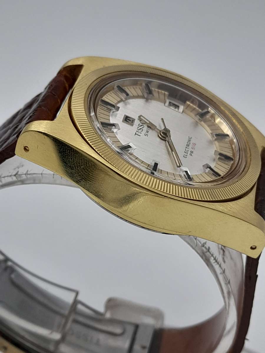 Tissot electronic PR516 WORKING 36mm ex crown 43mm lug to lug NEW OLD STOCK