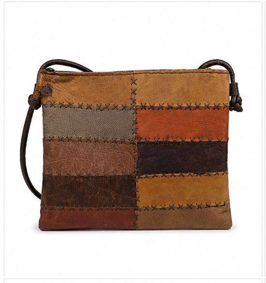 Eco-Friendly Handmade Leather Bag  Genuine Leather Offcuts (Unlined)