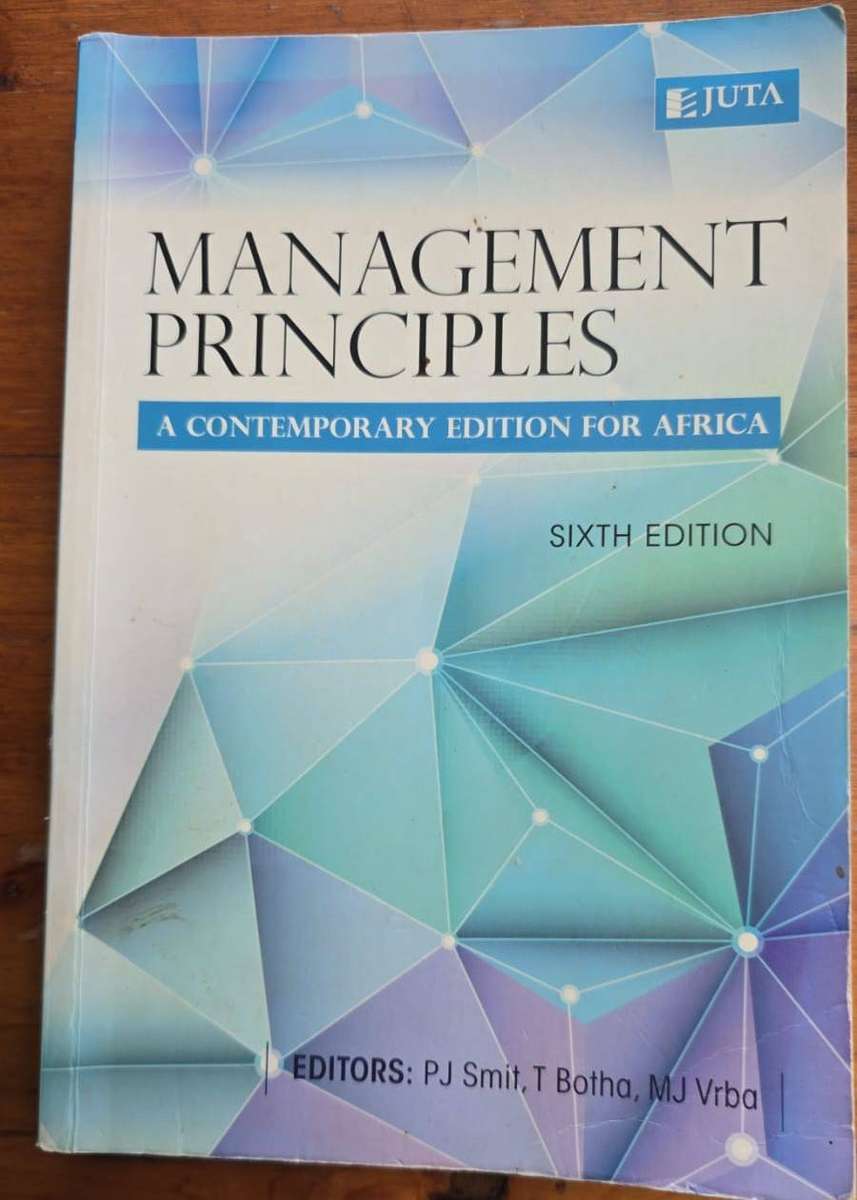 Management Principles a contemporary edition for Africa 6th edition