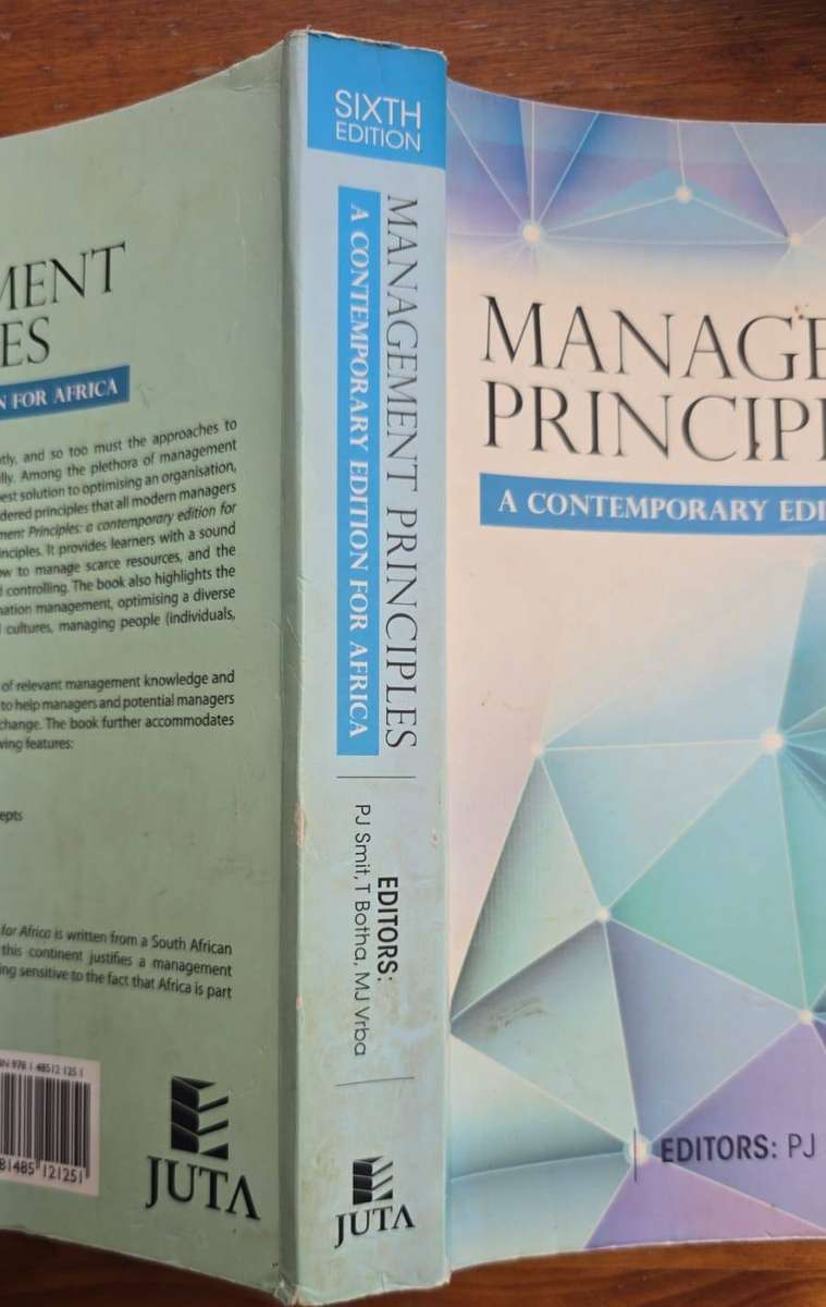 Management Principles a contemporary edition for Africa 6th edition