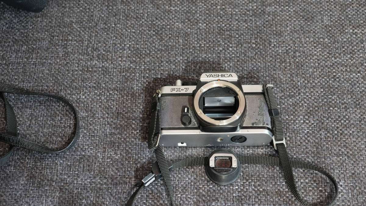 Yashica FX-7 Body  Working  New Seals  +2 Diopter  Free Shipping