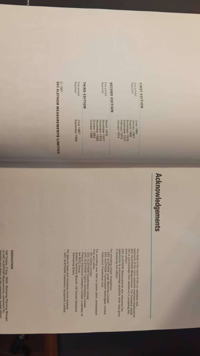 Protective Relays Application Guide - GEC Alsthom (3rd Edition, 1990) - Hardcover