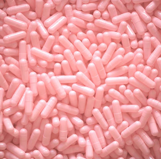 1000 x Empty Gelatin Capsules Size 0 Pastel Pink ( Please Confirm Stock )