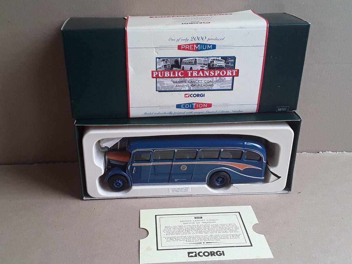 `Smiths of Reading` Dennis Lancet Coach Corgi Premium.