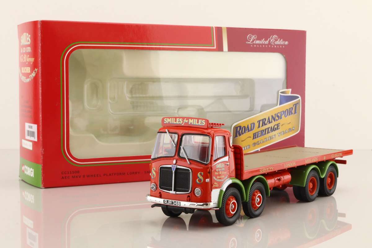 AEC MkV 8 Wheel Rigid Flatbed, Smiles & Co Ltd, Newcastle