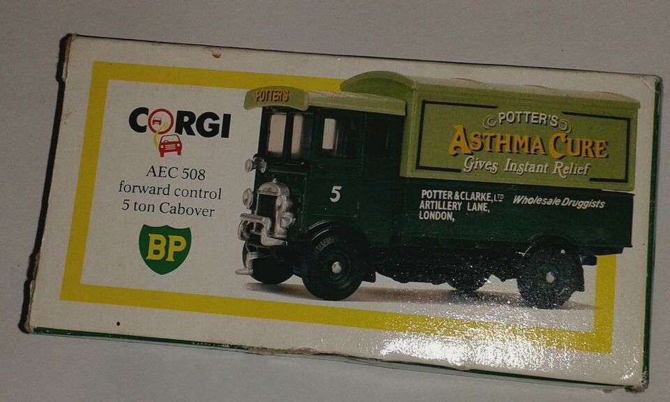 AEC 508 FORWARD CONTROL 5 TON CABOVER IN BOX POTTER'S ASTHMA CURE