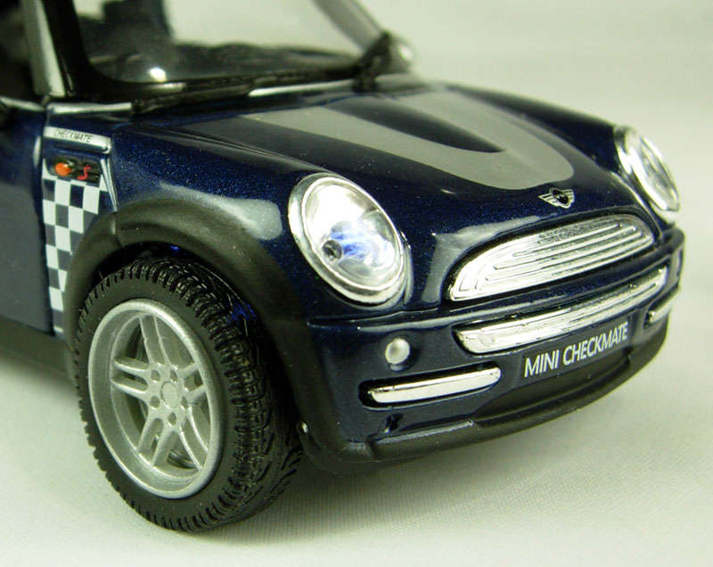 BMW Mini Cooper in Blue Checkmate livery