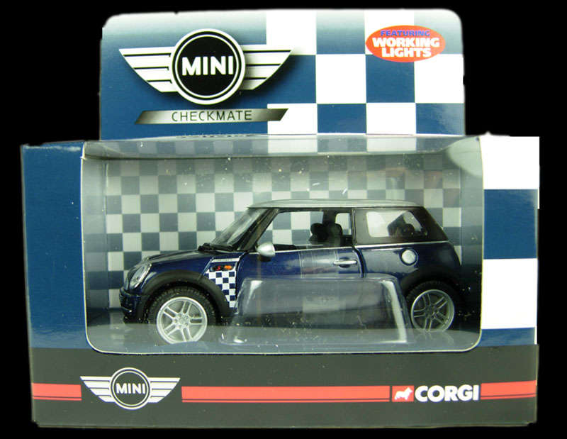 BMW Mini Cooper in Blue Checkmate livery