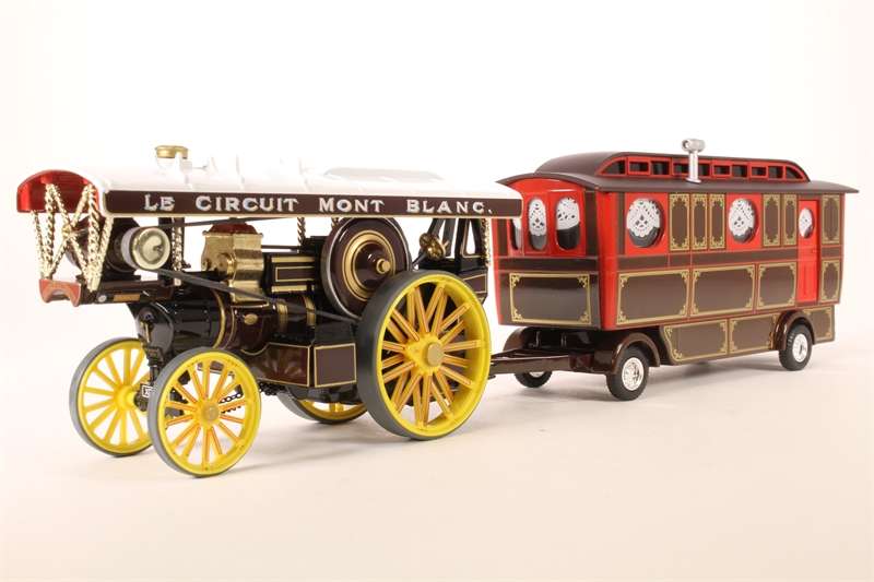 Fowler B6 Showmans Steam Locomotive ONWARD Le Mont Blanc & Caravan