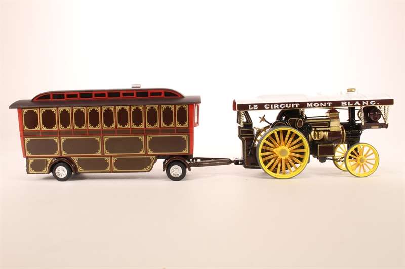 Fowler B6 Showmans Steam Locomotive ONWARD Le Mont Blanc & Caravan