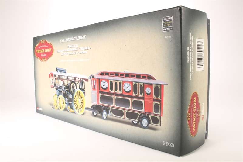 Fowler B6 Showmans Steam Locomotive ONWARD Le Mont Blanc & Caravan