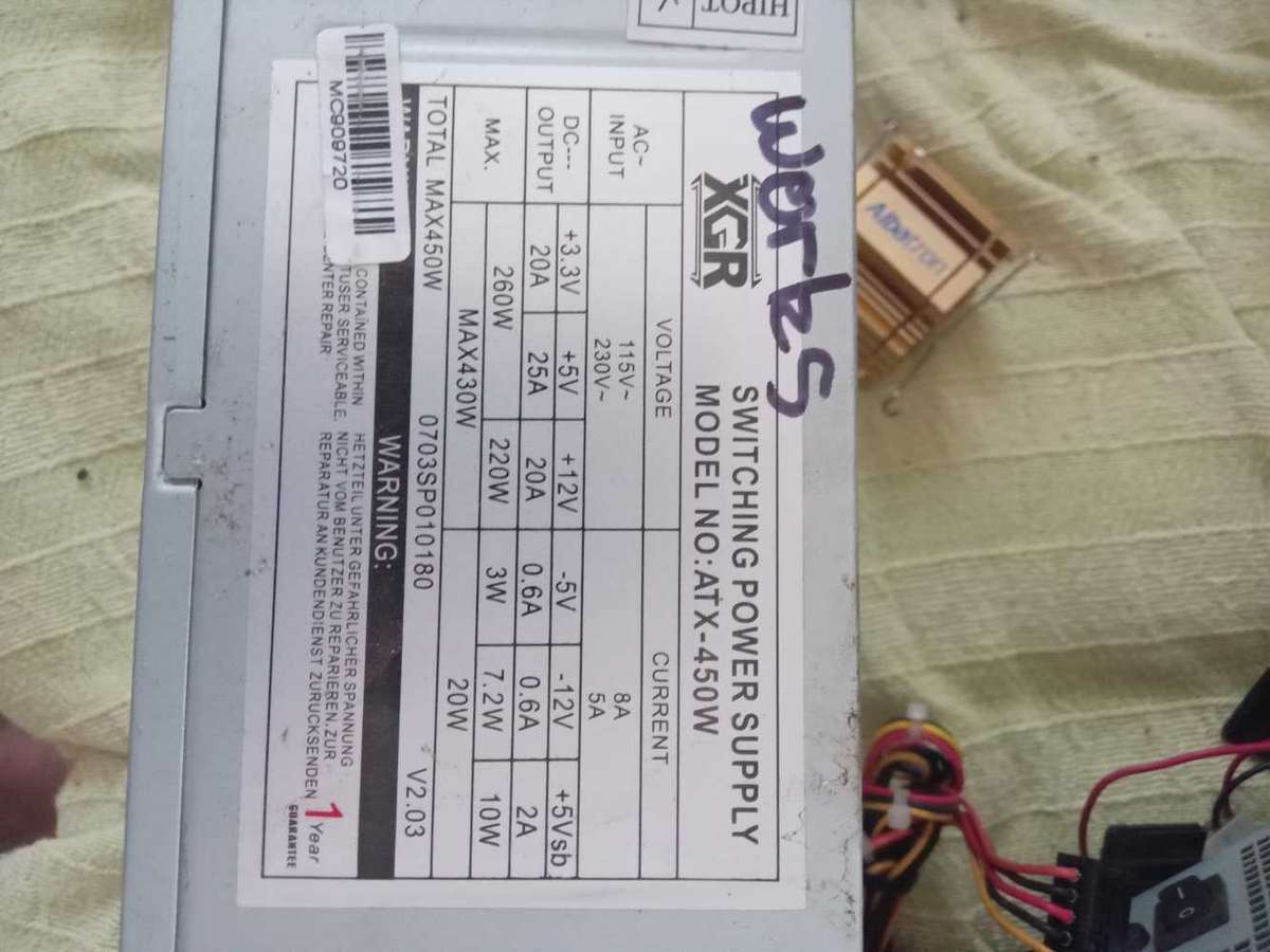 Assorted computer power supplies