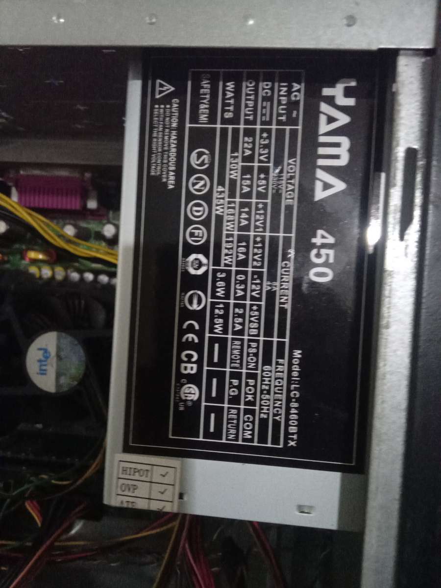 Computer box with internals