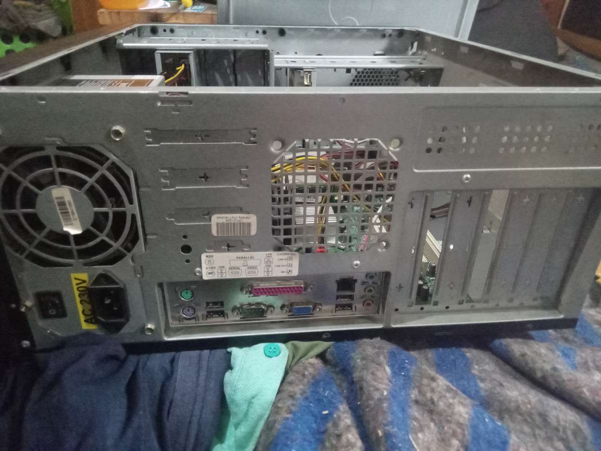 Computer box with internals