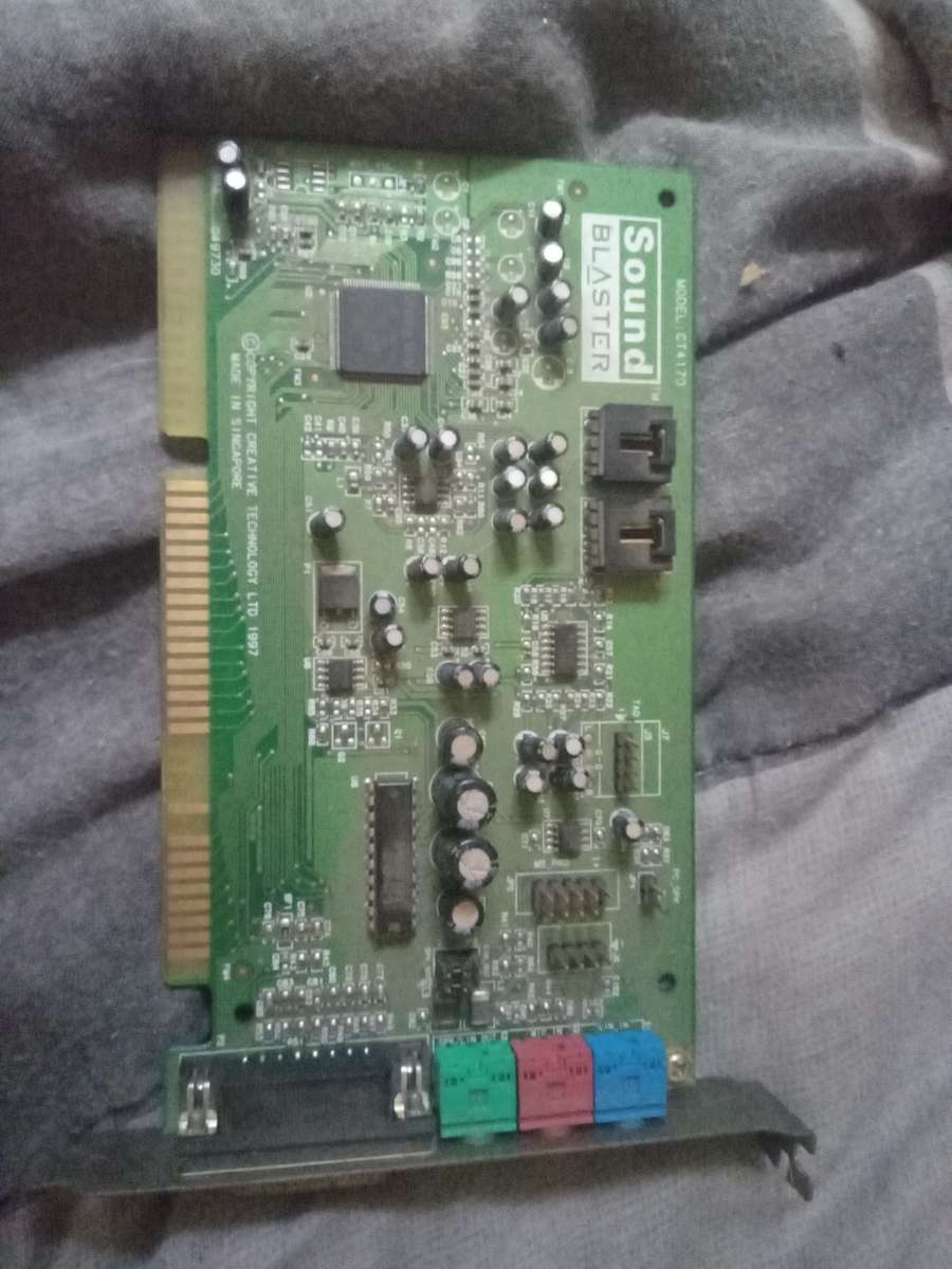 Vintage pair sound card and graphics card