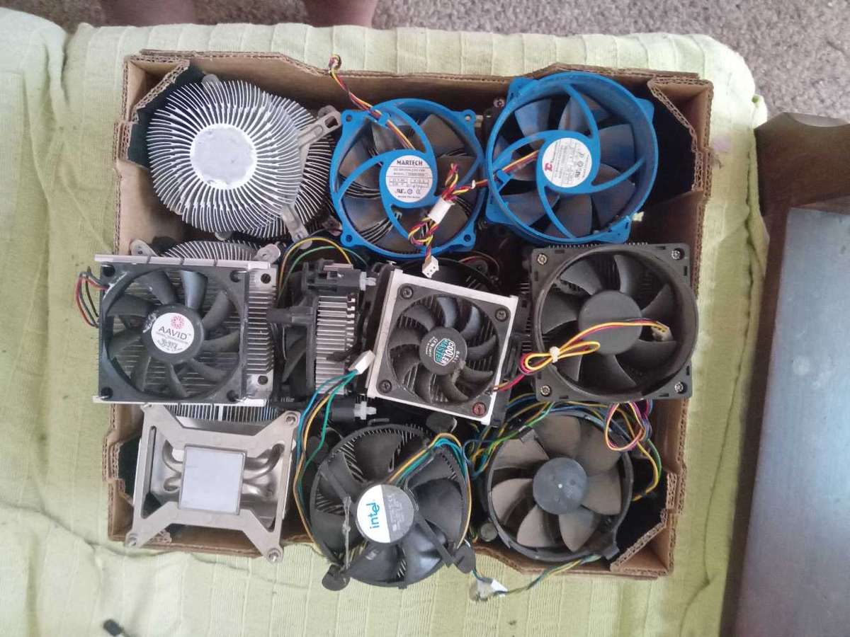 Assorted computer cpu fans