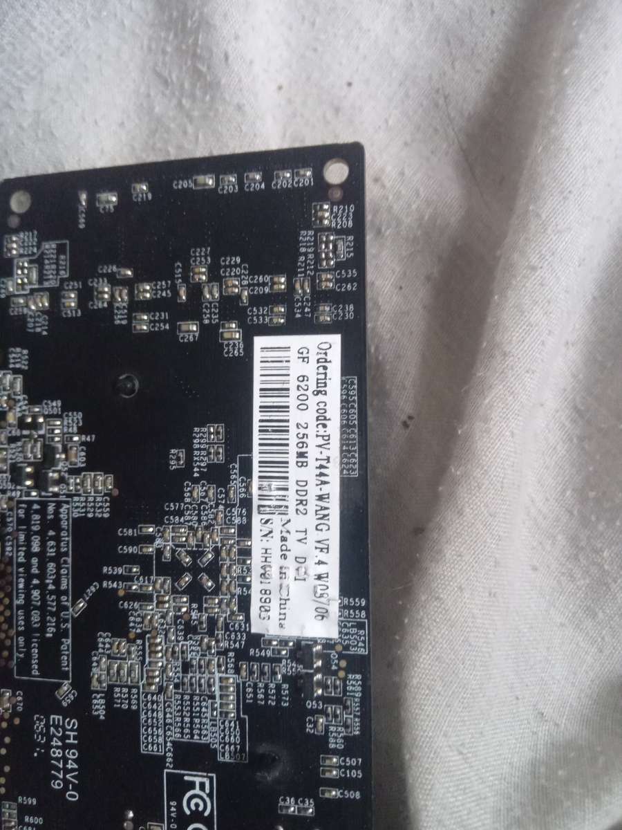 Nvidia geforce 6200 256mb ddr2 tv dvi