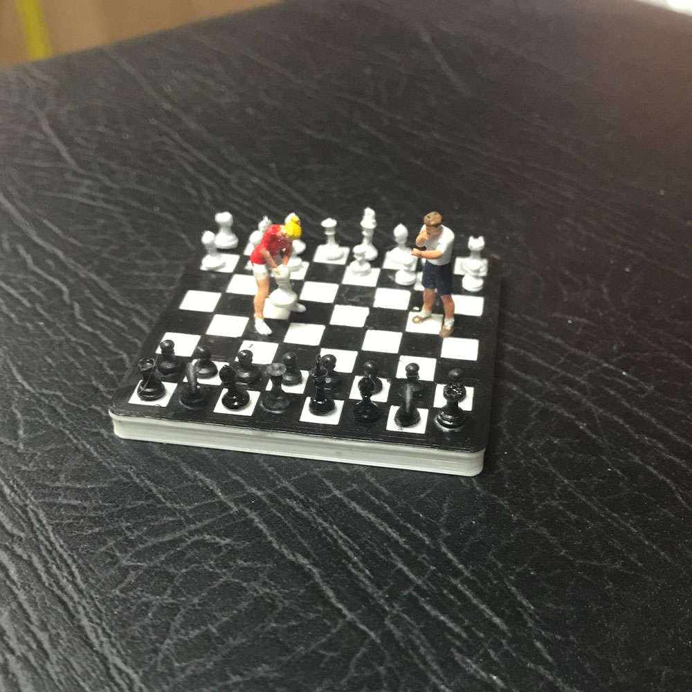 HO Scale Figure Scene - Giant Chess