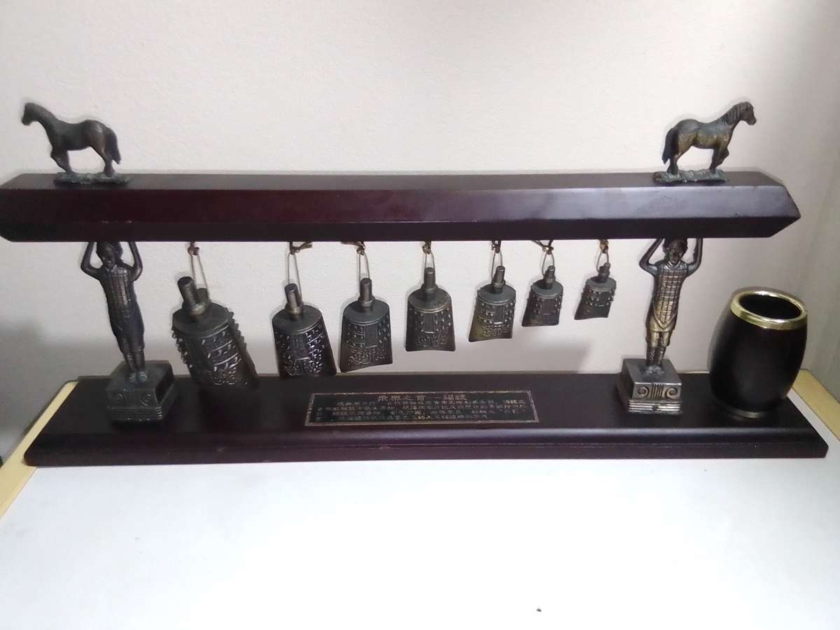 Chinese bronze Handbells-Feng-shui art. it bring good luck in home or business.
