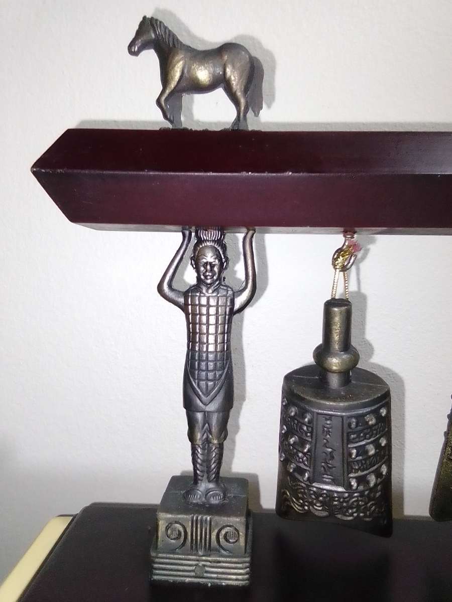 Chinese bronze Handbells-Feng-shui art. it bring good luck in home or business.