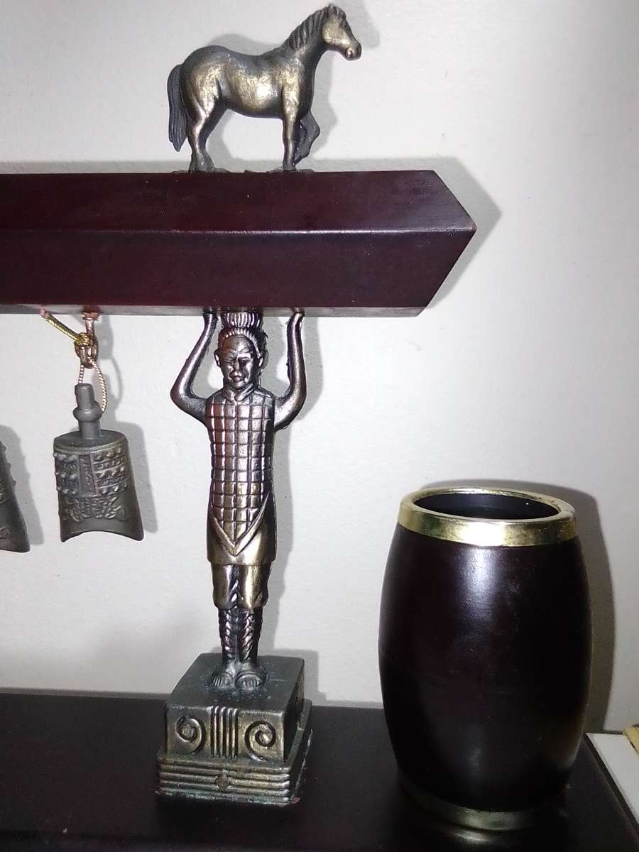 Chinese bronze Handbells-Feng-shui art. it bring good luck in home or business.