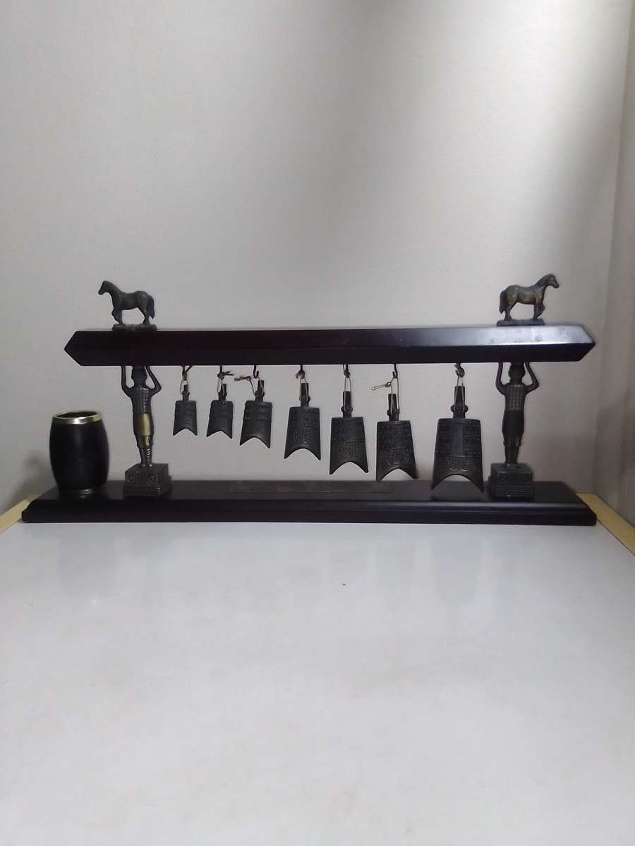 Chinese bronze Handbells-Feng-shui art. it bring good luck in home or business.