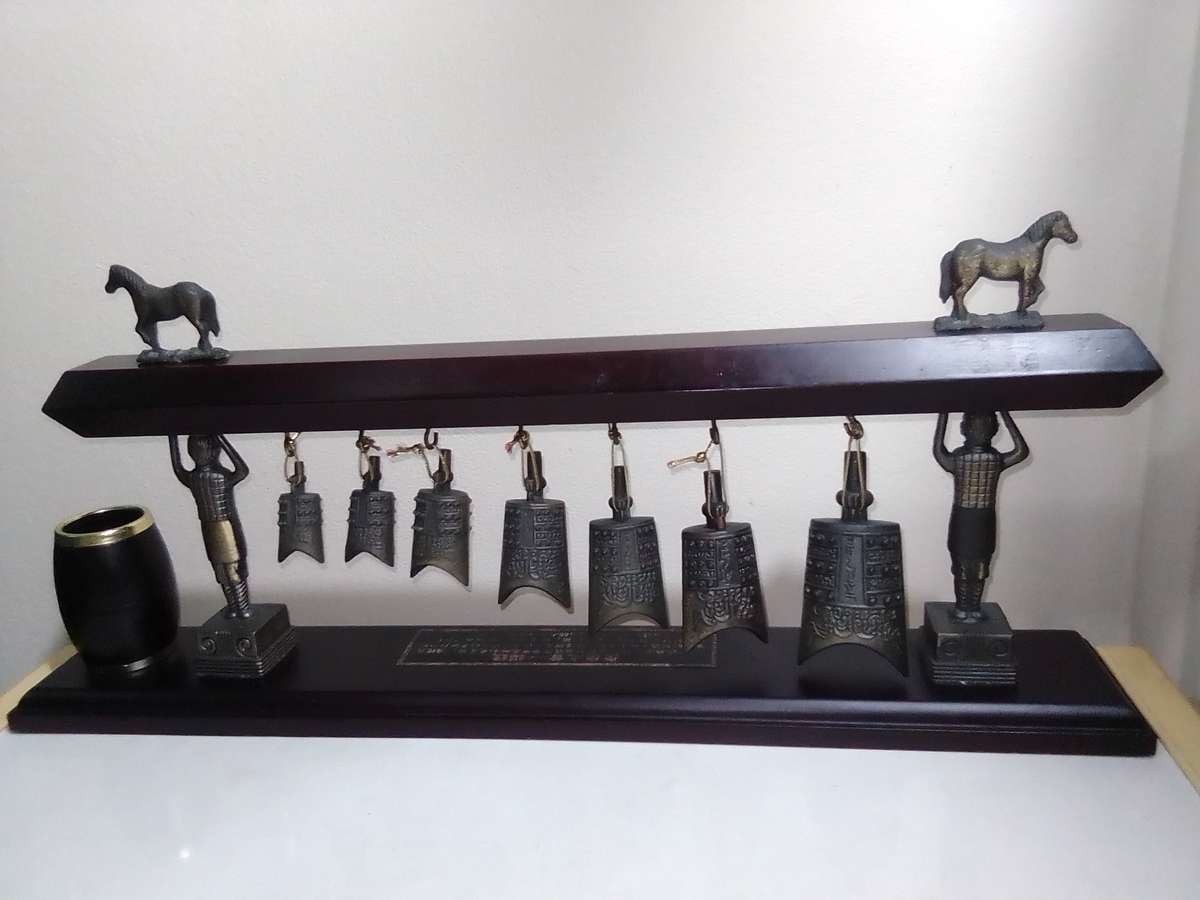 Chinese bronze Handbells-Feng-shui art. it bring good luck in home or business.