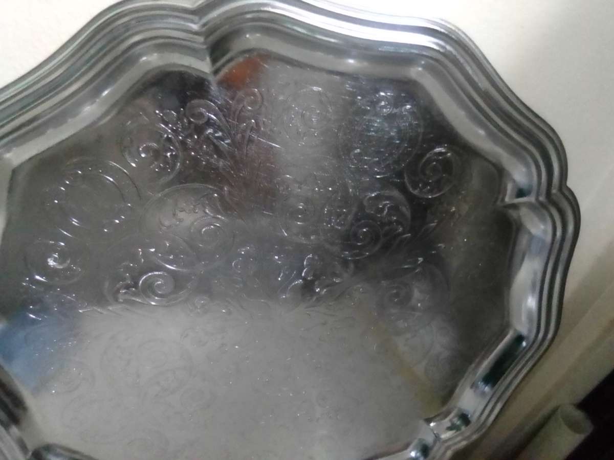 Chrome covered 1940s Light Blue Tea Set By Everhot Tea/Coffie Pot Sugar bowl and milk jug / creamer