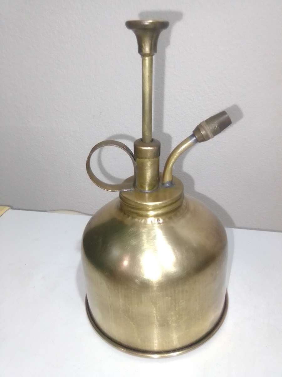 Perfume/Oil mist spray atomiser pump brass unpolished has patina alone for an industrial chic look