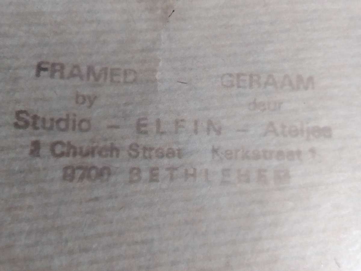 Floral Composition blue tapestry  Limited Quantities Size: 400mm W X 500mm L.