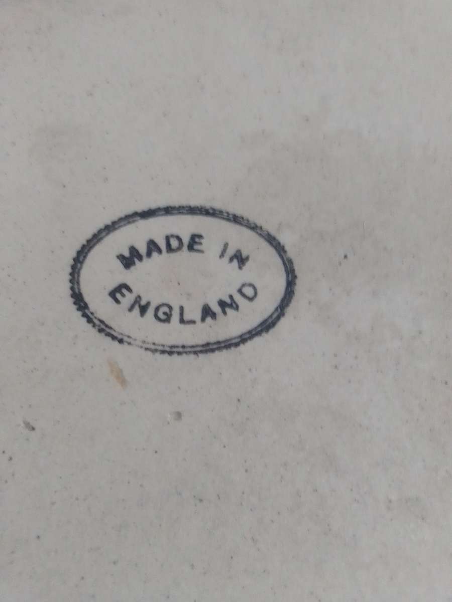 Vintage genuine English Stoneware Brown pottery glazed baking bowl. Open Casserole dish.