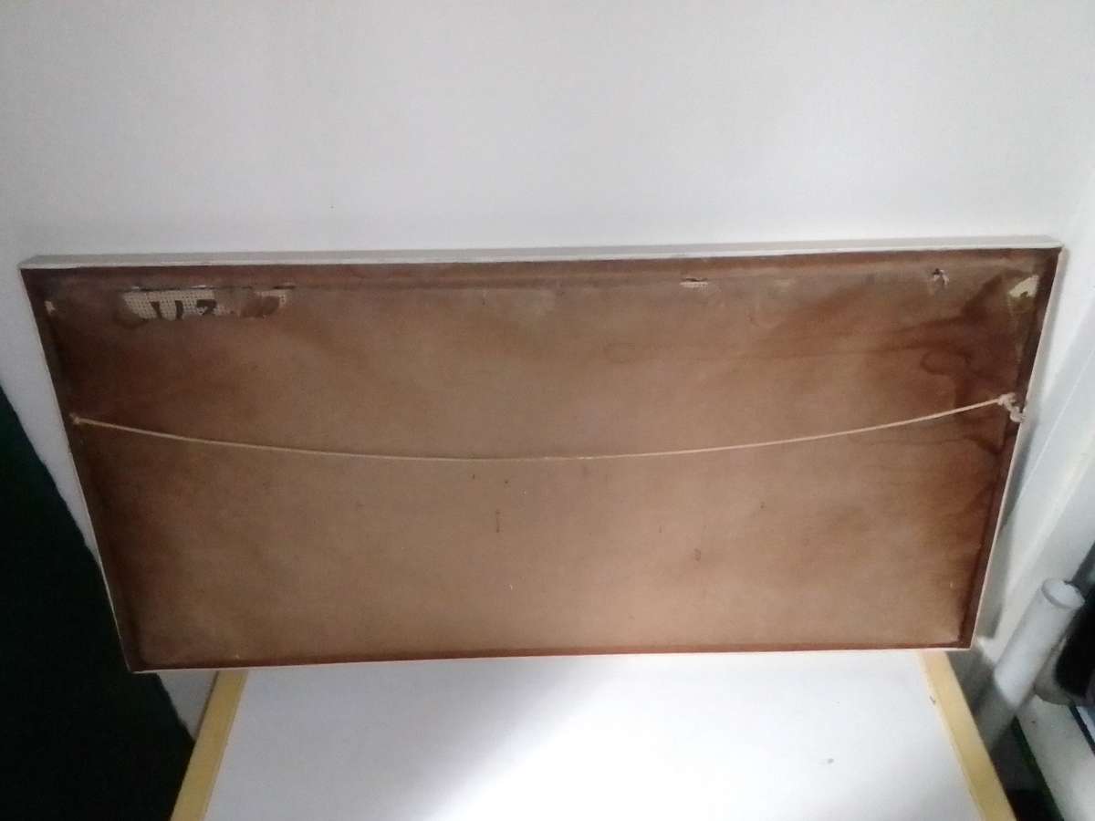 Flying Mallard Duck's Artistic Portrait Tapestry Framed.