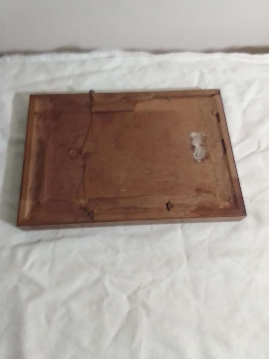 Vintage Scottish Poet . Robert Burns copper plate etching, lithograph in a gold guild frame.