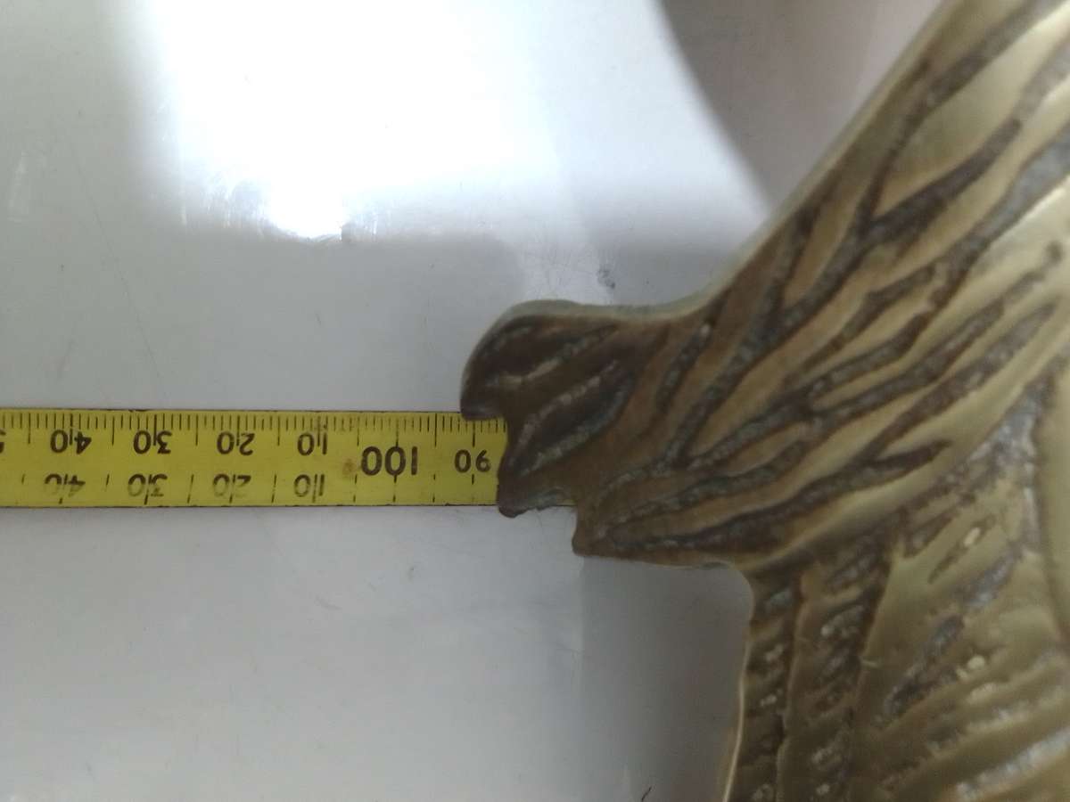 Wow a pair of heavy-duty brass Pheasants.  Antique French cast brass Pheasants.