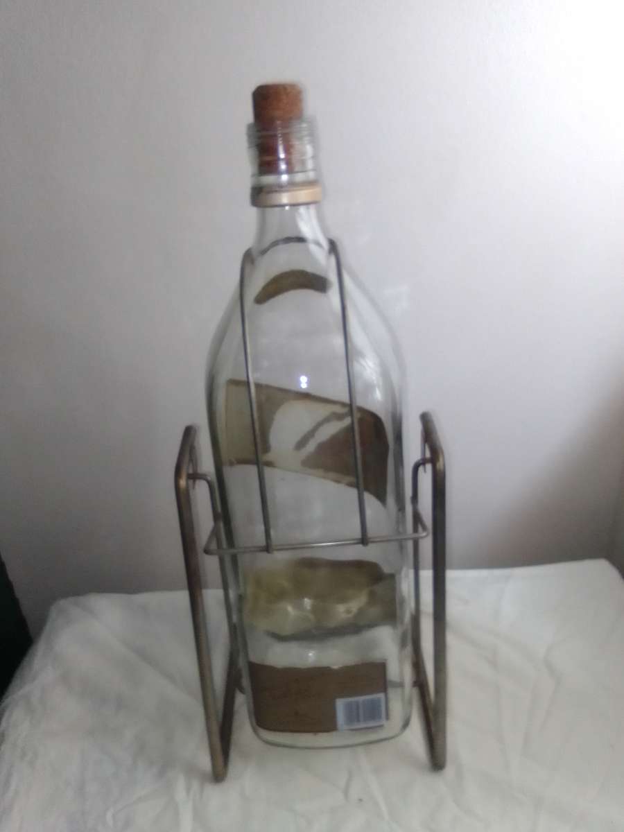 Johnny Walker Red Label empty whisky bottle on Cardle.