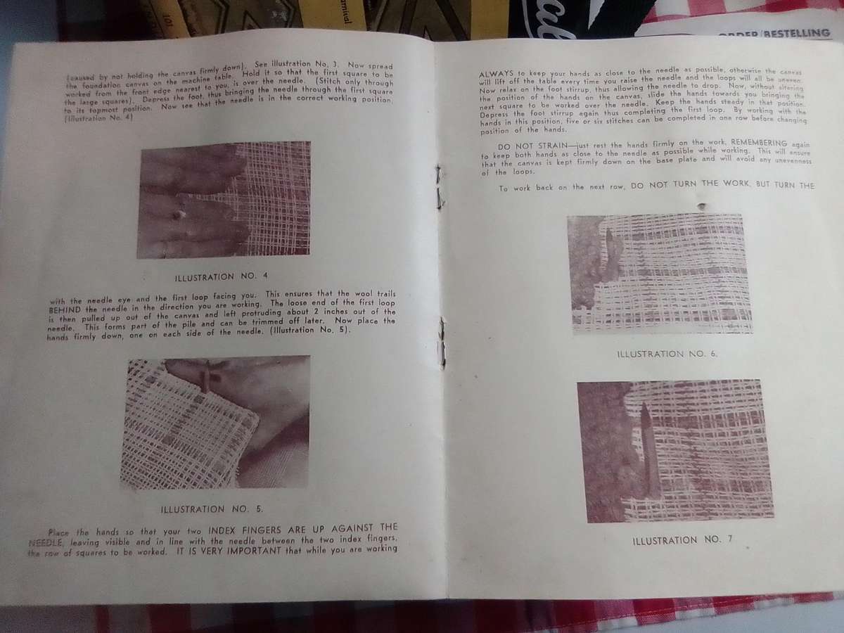 Old vintage 1950's Empisal Rug making machine with Original Paperwork.