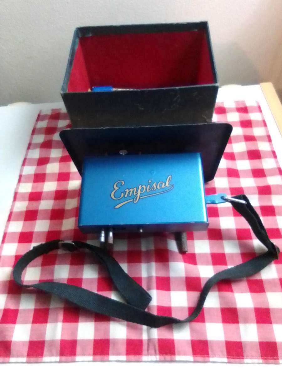 Old vintage 1950's Empisal Rug making machine with Original Paperwork.