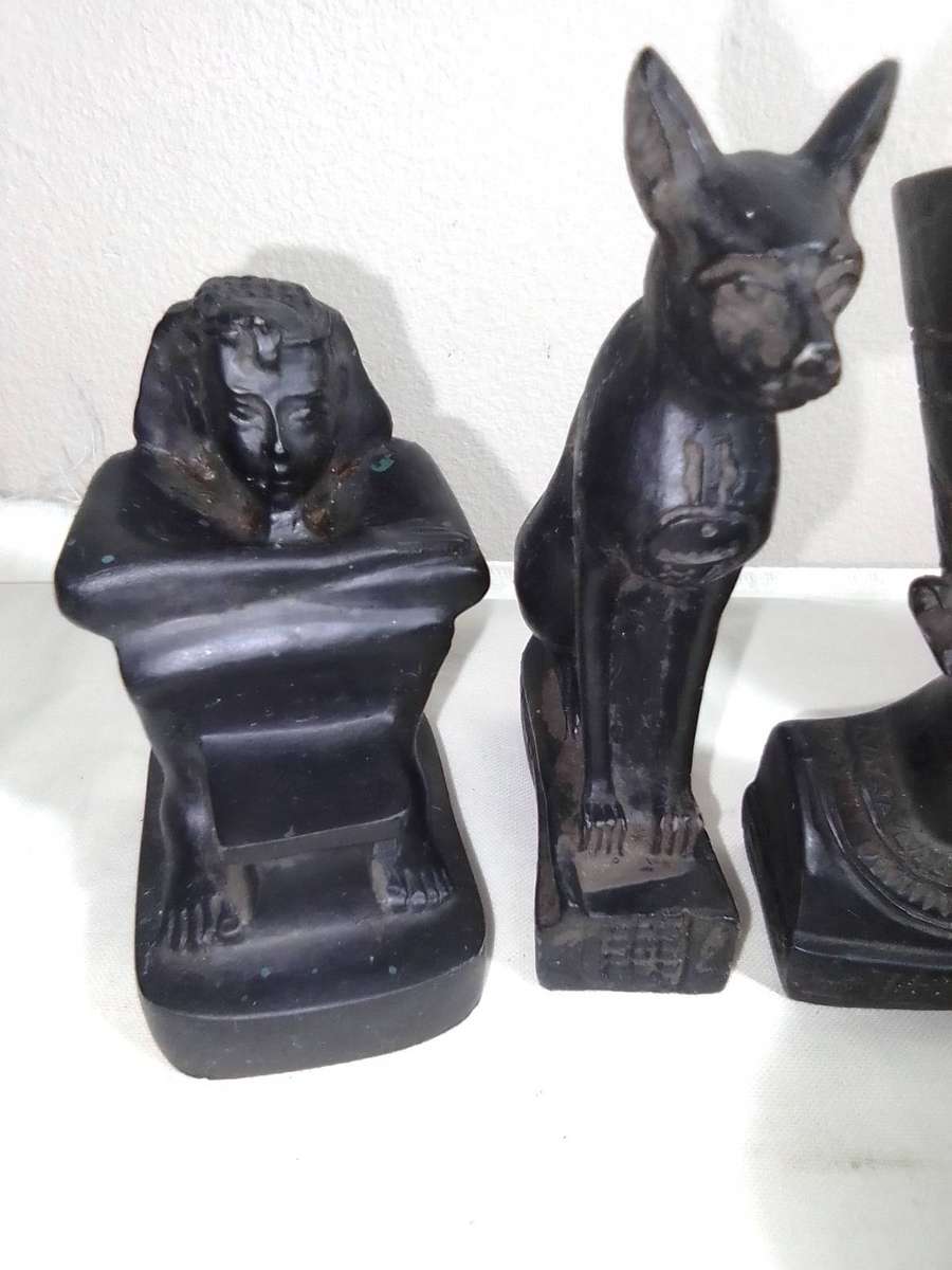 Vintage Egyptian Queen, Baster Cats Scarab