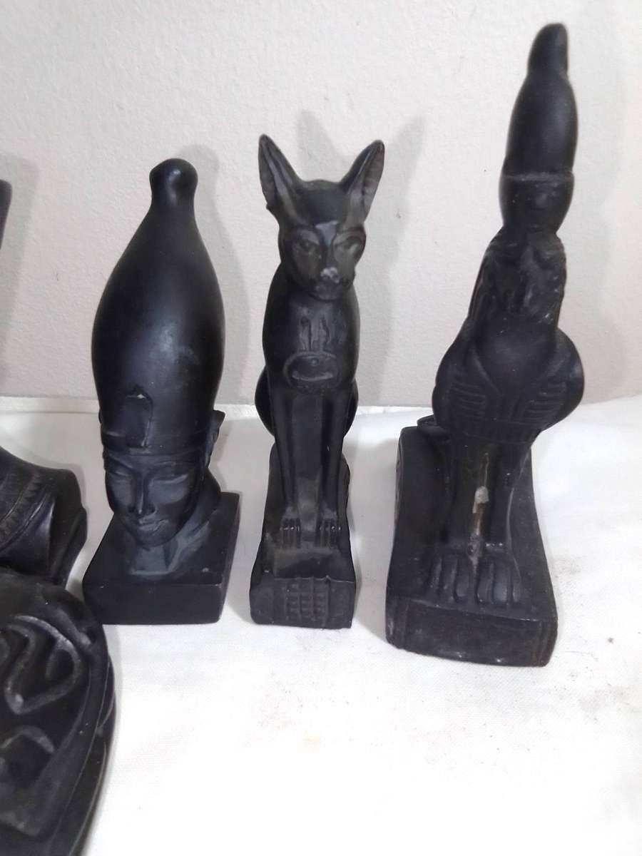 Vintage Egyptian Queen, Baster Cats Scarab