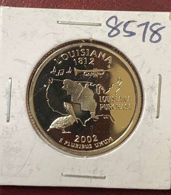 !!! USA 2002S Louisiana Quarter Dollar  !!!