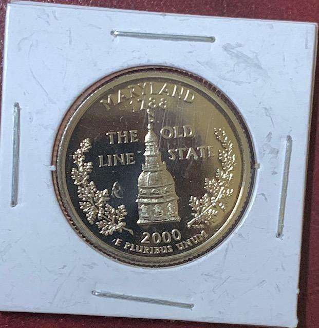 !!! USA 2000S Maryland Quarter Dollar  !!!