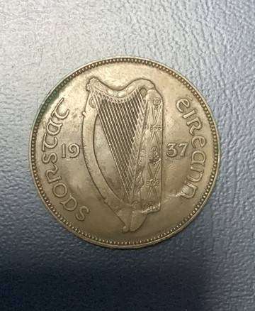 Irish 1 Pre-Decimal 1 Penny - 1937