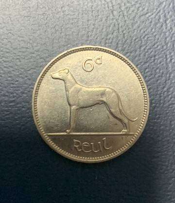 Irish 1 Pre-Decimal 6 Pence - 1940