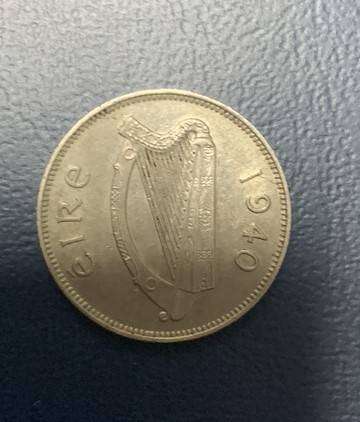 Irish 1 Pre-Decimal 6 Pence - 1940