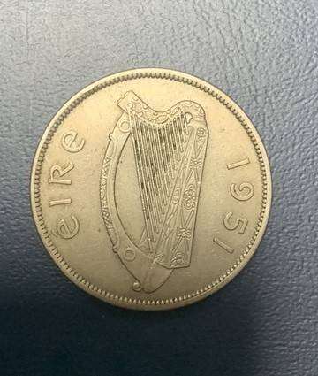 Irish 1 Pre-Decimal 2/6' Shillings - 1951