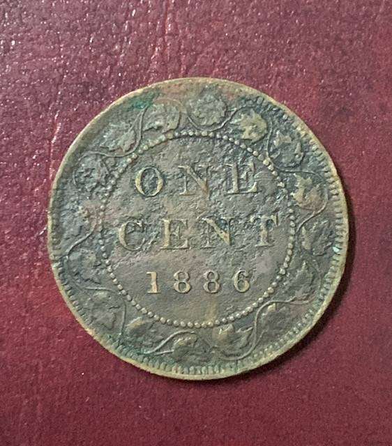 Scarce Canada 1886 Large 1 Cent